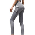Leggings en maille avec poches, pantalon de Yoga, taille haute, levage des hanches, Fitness, respirant, séchage rapide, pantalon de sport, exercice