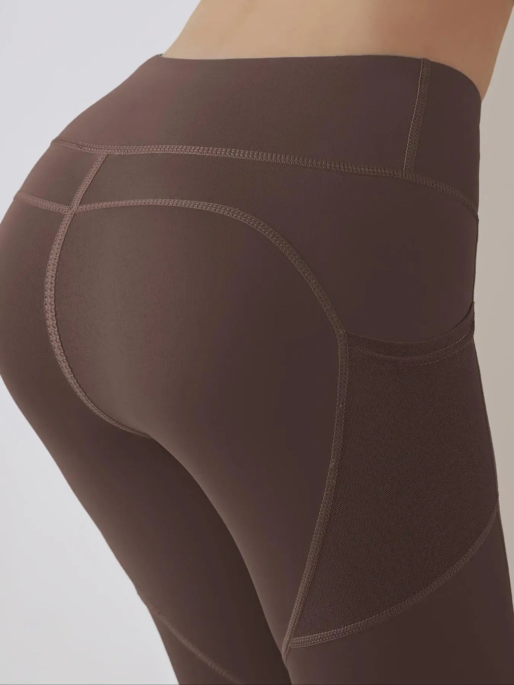 Leggings taille haute pour femmes avec poches en maille, conception de contrôle du ventre et de levage des fesses, Style sportif pour le Yoga, le Fitness, toutes saisons