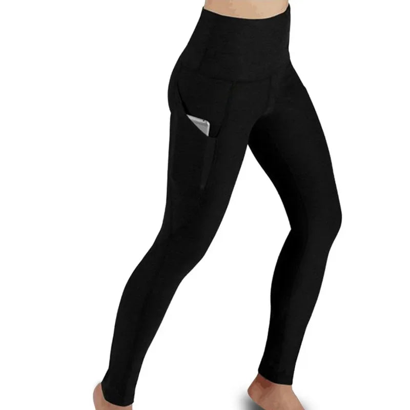 Leggings de Yoga taille haute avec poche pour femmes, sans couture, Fitness, haute élasticité, mode, levage des hanches, pantalon d'entraînement de gymnastique mince